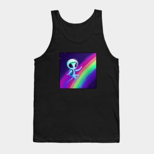 Rainbow Space Alien Tank Top